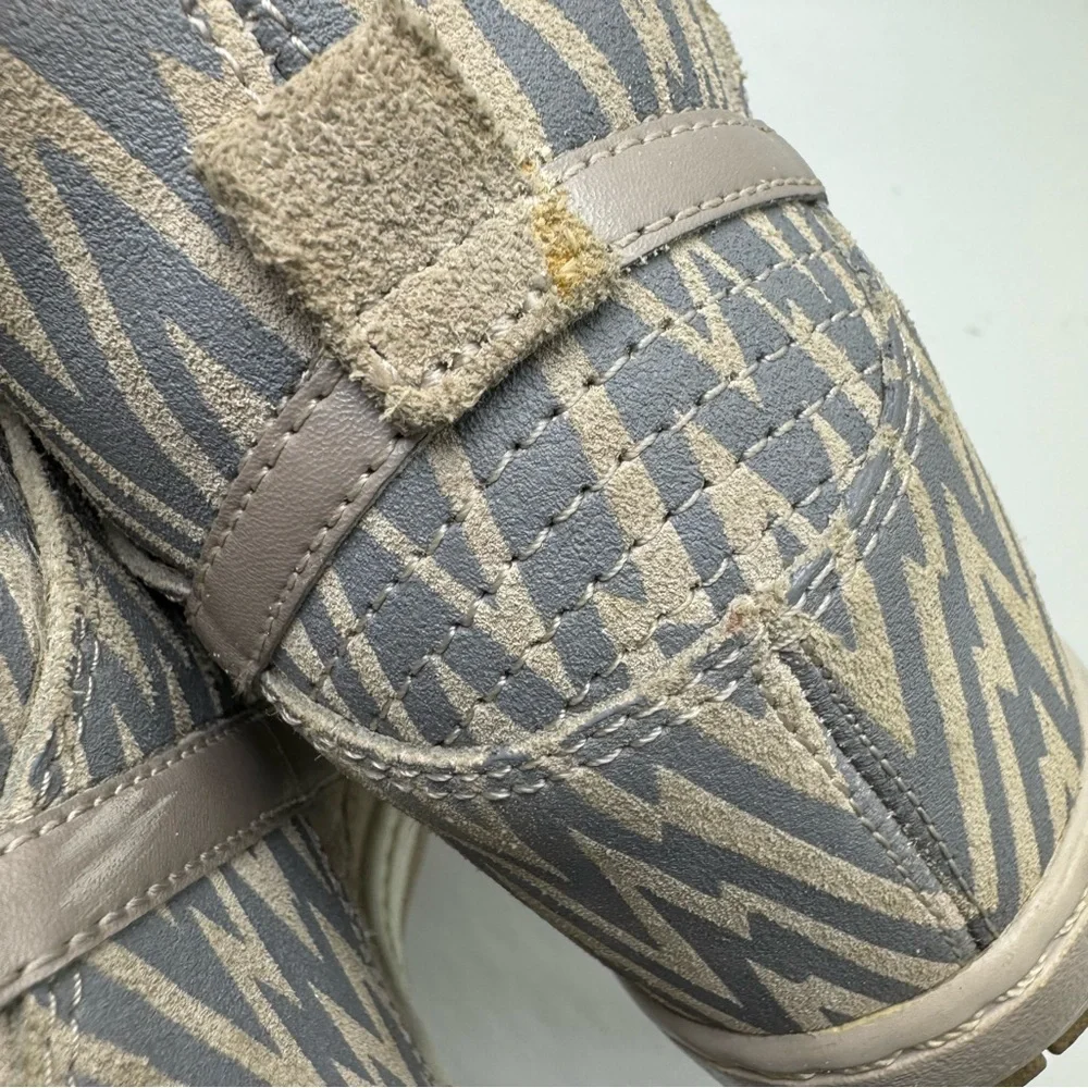 Nike Dunk Sky Hi Hidden Wedge Gray Suede Bolt Sneakers Women’s Size 7 - Picture 3 of 13